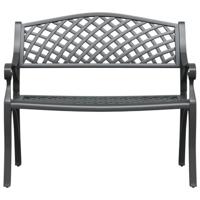 Tuinbank 102 cm gietaluminium zwart - thumbnail