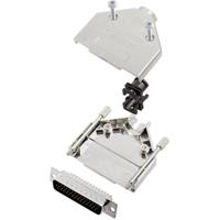 TRU COMPONENTS TCDTPKM25HDP44K 7709052-SR D-sub male connectorset 180 ° Aantal polen: 44 Soldeerkelk 1 stuk(s) - thumbnail