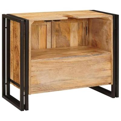 Wastafelkast met plank Bruin 71 x 33 x 58 cm Massief Mango Hout