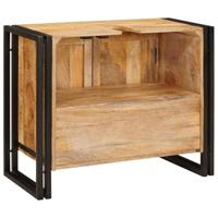 Wastafelkast met plank Bruin 71 x 33 x 58 cm Massief Mango Hout - thumbnail