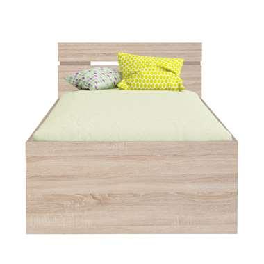 Bed Michigan - eikenkleur - 90x200 cm