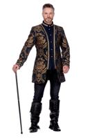 Brokaat jas blue luxe - thumbnail