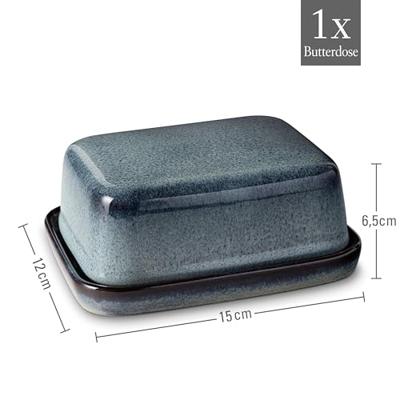 Villeroy & Boch Lave Gris Botervloot met deksel