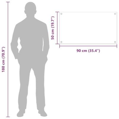 VidaXL Keuken achterwand 2 pcs zwart 90 x 50 cm gehard glas