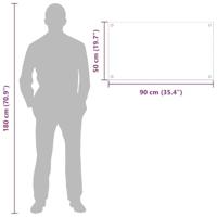 VidaXL Keuken achterwand 2 pcs zwart 90 x 50 cm gehard glas - thumbnail
