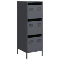 Hoge kast 39x35x103,5 cm staal antracietkleurig - thumbnail