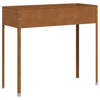 VidaXL Plantenbak 100,5x40,5x90 cm weervast staal