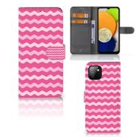 Samsung Galaxy A03 | Telefoon Hoesje | Waves Pink - thumbnail