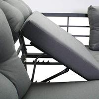 Elba aluminium hoekbank - thumbnail