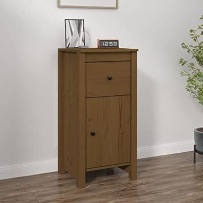 Dressoir 40x35x80 cm massief grenenhout honingbruin