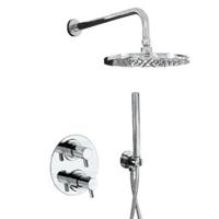 Brauer V-Line Nürnberg Inbouw douche 20cm regendouche plafondarm - thumbnail