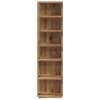 VidaXL Schoenenkast 28x27x102 cm bewerkt hout artisanaal eikenkleurig - thumbnail