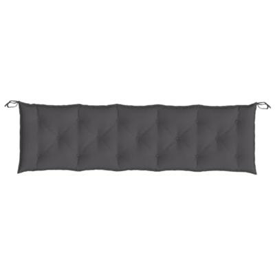 VidaXL Tuinbankkussen 180x(50+50)x7 cm oxford stof antracietkleurig