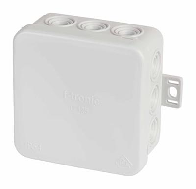 F-Tronic E125 Aftakkast (l x b x h) 75 x 75 x 40 mm Lichtgrijs IP54 10 stuk(s)
