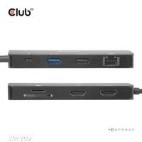 Club3D CSV-2552 9-1 USB-C® Dual HDMI™ 100W Hub - thumbnail