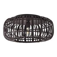 Brilliant Zwarte plafondlampWoodrow rotan - 99405/76 - thumbnail