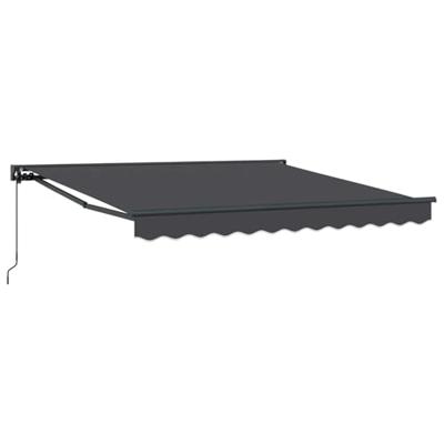 VidaXL Inklapbaar zonnescherm antraciet 350 x 250 cm