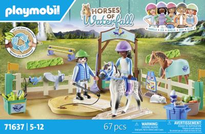 PLAYMOBIL 71637 Paarden van de Waterval Rijbaan, 67 onderdelen, vanaf 5 jaar