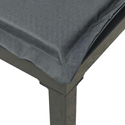 3-delige Loungeset met kussens poly rattan zwart en grijs - thumbnail