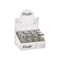 Zoutkelder Vivalto Transparant Metaal Glas 4 x 9 x 4 cm (12 Stuks) - thumbnail