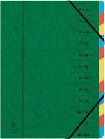 Exacompta Sorteermap 12-delig, groen - thumbnail