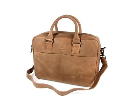Micmacbags Malmo Laptoptas bruin III