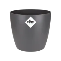 Elho pot brussels rond d10.5cm antraciet - thumbnail