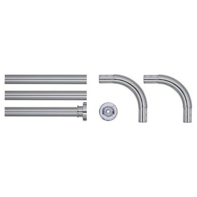 Douche combi stang Seallux diameter 28 mm 90x90, 90x90x90, 80x170 cm chroom