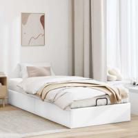 Bedframe zonder matras 90x190 cm kunstleer wit - thumbnail