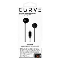 Curv Lightning in-ear hoofdtelefoon, zwart - thumbnail