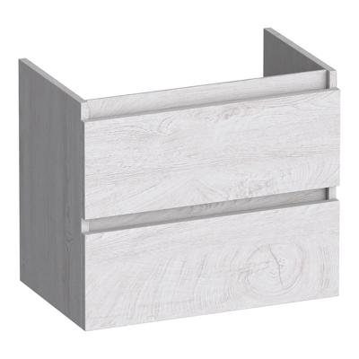 Brauer Joy - Onderkast Ondiep - 60 cm - met 2 Softclose Lades Greeploos en 1 Sifon Uitsparing - Forest Seashell