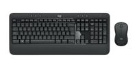 Toetsenbord en draadloze muis Logitech MK540 Qwerty UK Wit Zwart Zwart/Wit - thumbnail