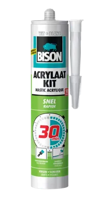 Bison Acrylaatkit 30 Min Wit Crt 300Ml*12 Nlfr - 1491142 - 1491142 Bison Acrylaatkit 30 Min Wit Crt 300Ml*12 Nlfr - 1491142 - 1491142