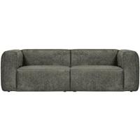 WOOOD 3,5-zits Bank 'Bean' Structure Velvet, kleur Waterplant - thumbnail