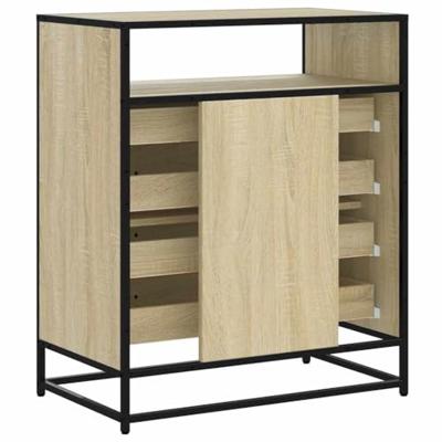 Ladekast 70x41x83,5 cm bewerkt hout sonoma eikenkleurig