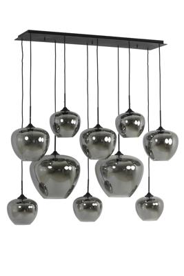 Hanglamp Meya 10-lichts smoke