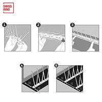 Swissinno Natural Control Birds Away Spikes tegen duiven Functies Afschrikking 300 cm - thumbnail
