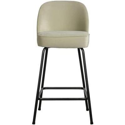 WOOOD Barstoel 'Vogue' Velvet, kleur Pistache (zithoogte 64cm)