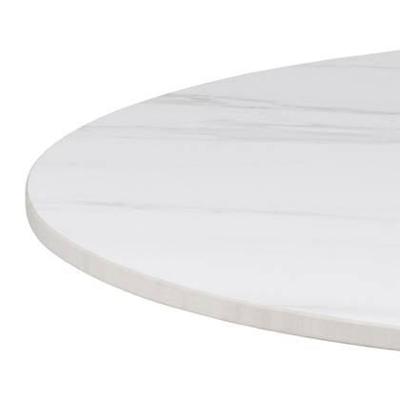 Bendt Ronde Salontafel 'Tempest' Keramiek met marmerprint, 60cm, kleur Wit