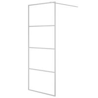 Inloopdouchewand 80x195 cm transparant ESG-glas zilverkleurig - thumbnail