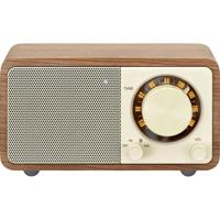 Sangean WR-7 Genuine Mini Radio VHF (FM) Bluetooth Oplaadbaar Walnoot - thumbnail