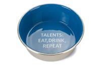 Beeztees voer- en drinkbak talents - hond - rvs - blauw - 20cm - thumbnail