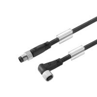 Weidmüller 1824581000 Sensor/actuator connector, geassembleerd M8 Aantal polen (sensoren): 3 Stekker, recht, Bus, haaks 10.00 m 1 stuk(s) - thumbnail