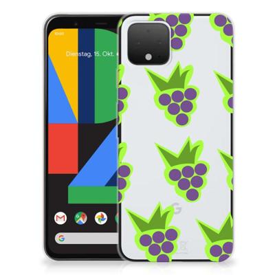 Google Pixel 4 | Siliconen Case | Druiven