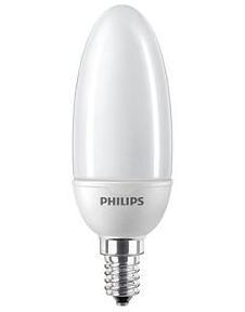 Philips Softone E14 Spaarlamp - Kaarsvormig - Mat - 8W vervangt 35W - Warm wit licht