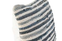 Kussen Home ESPRIT Blauw Wit Mediterrane 45 x 15 x 45 cm - thumbnail