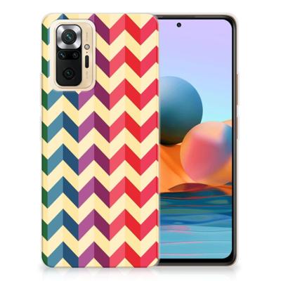 Xiaomi Redmi Note 10 Pro | TPU bumper | Zigzag Multi Color