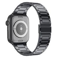 Stalen schakelband - Space Grey - Geschikt voor Apple watch 44mm / 45mm / 46mm / 49mm - thumbnail