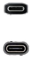 NANOCABLE 10.01.4501-COMB USB 3.2 Gen2X2 kabel, 100 W, 4K/60 Hz, USB-C/M, USB-C/H, zwart/grijs, 1 m - thumbnail