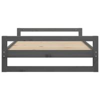 VidaXL Hondenmand 105,5x75,5x28 cm massief grenenhout grijs - thumbnail